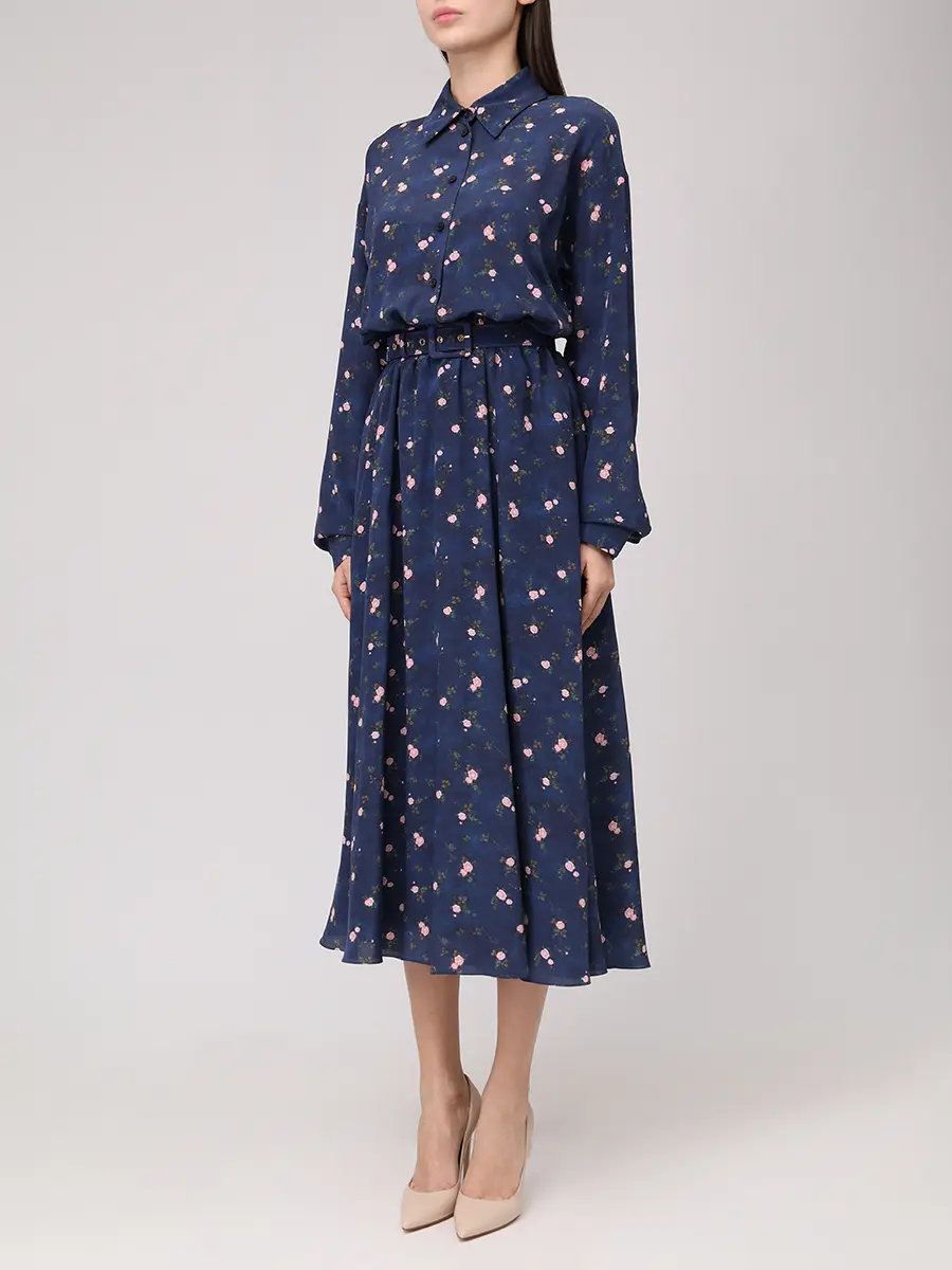 Платье шелковое