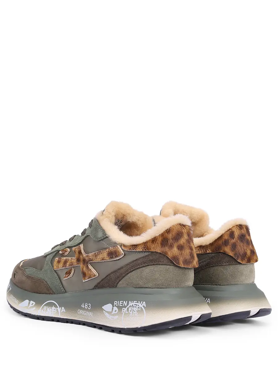 Кроссовки комбинированные на меху Lauryn