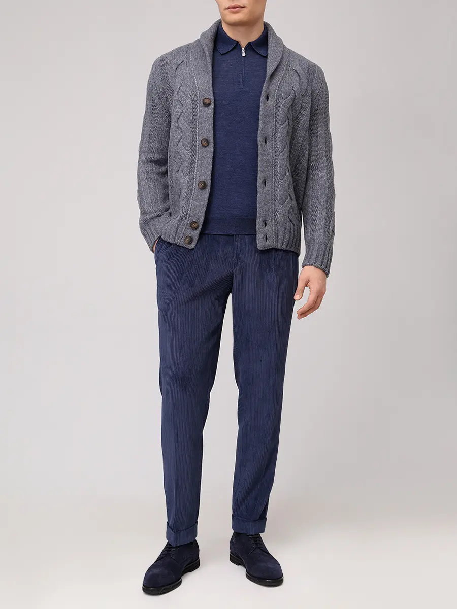 Поло из шерсти и шелка