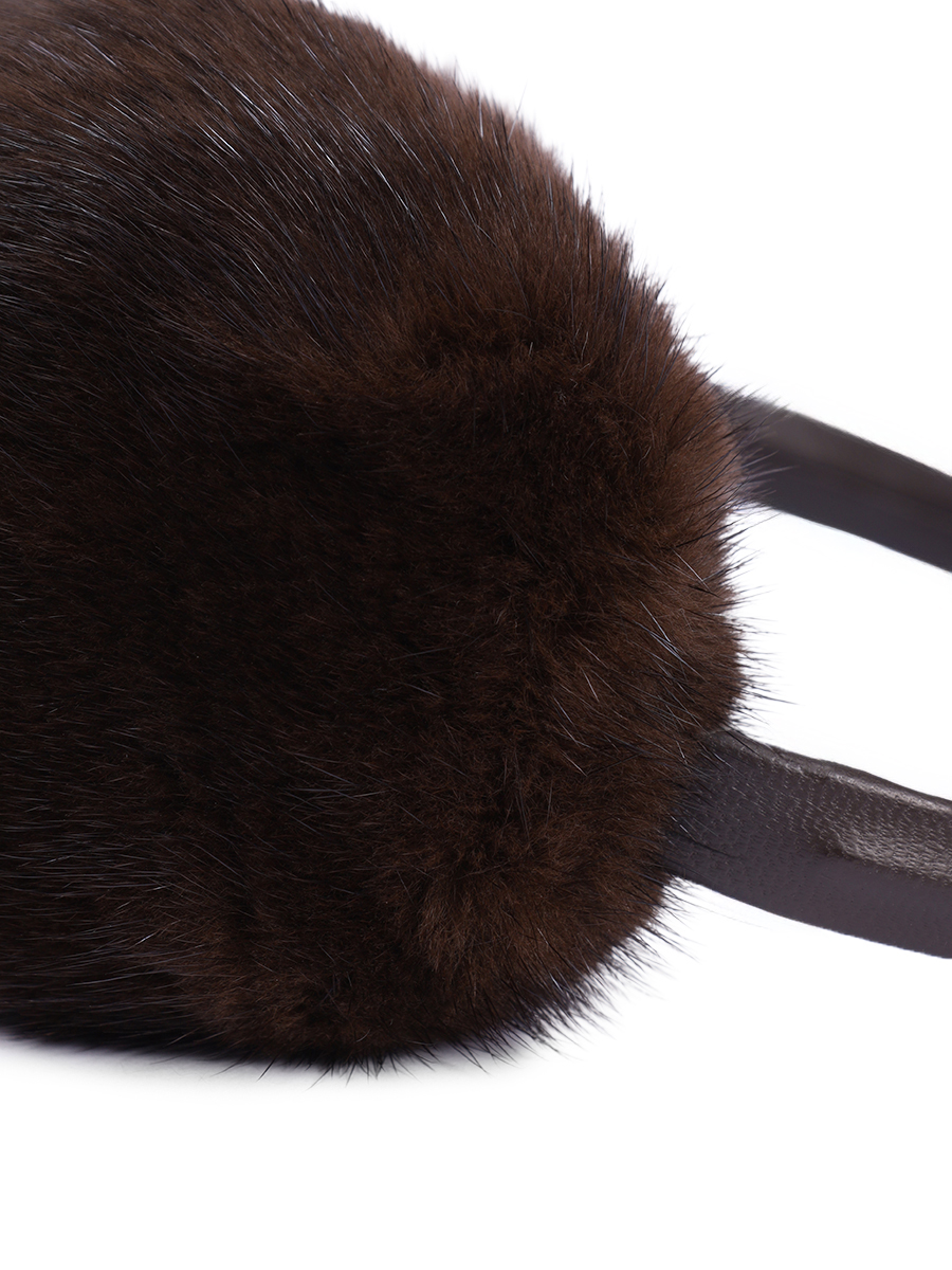 Наушники с мехом норки и кролика