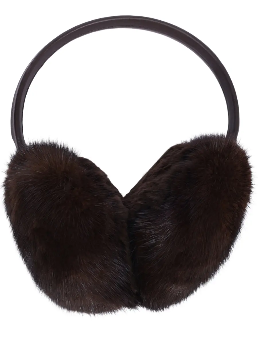 Наушники с мехом норки и кролика