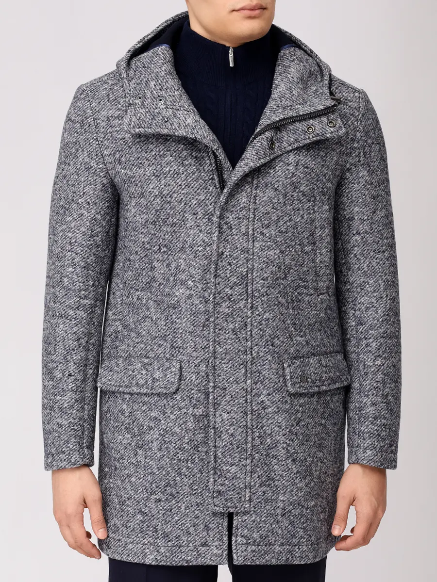 Пальто однотонное