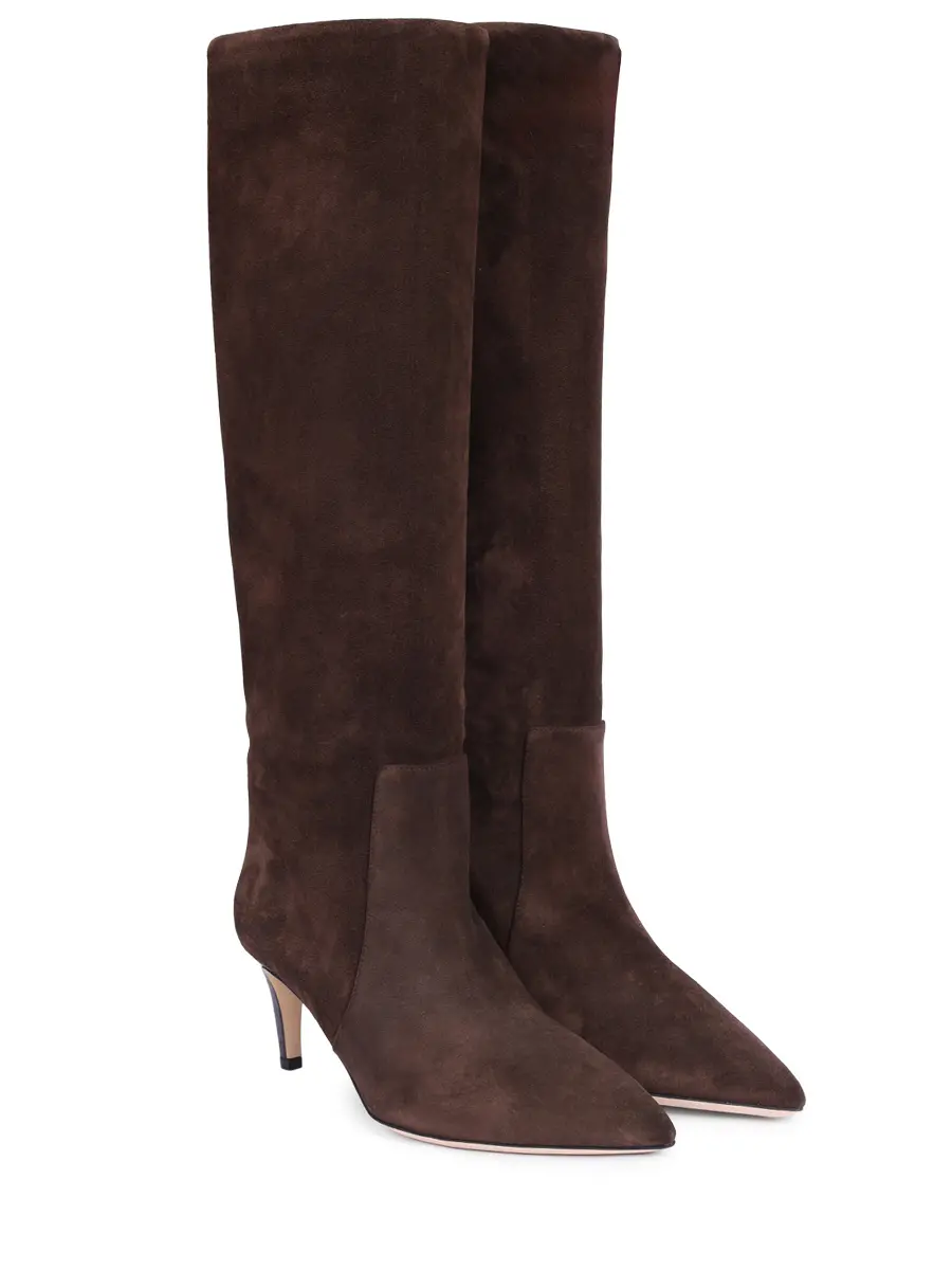 Сапоги замшевые