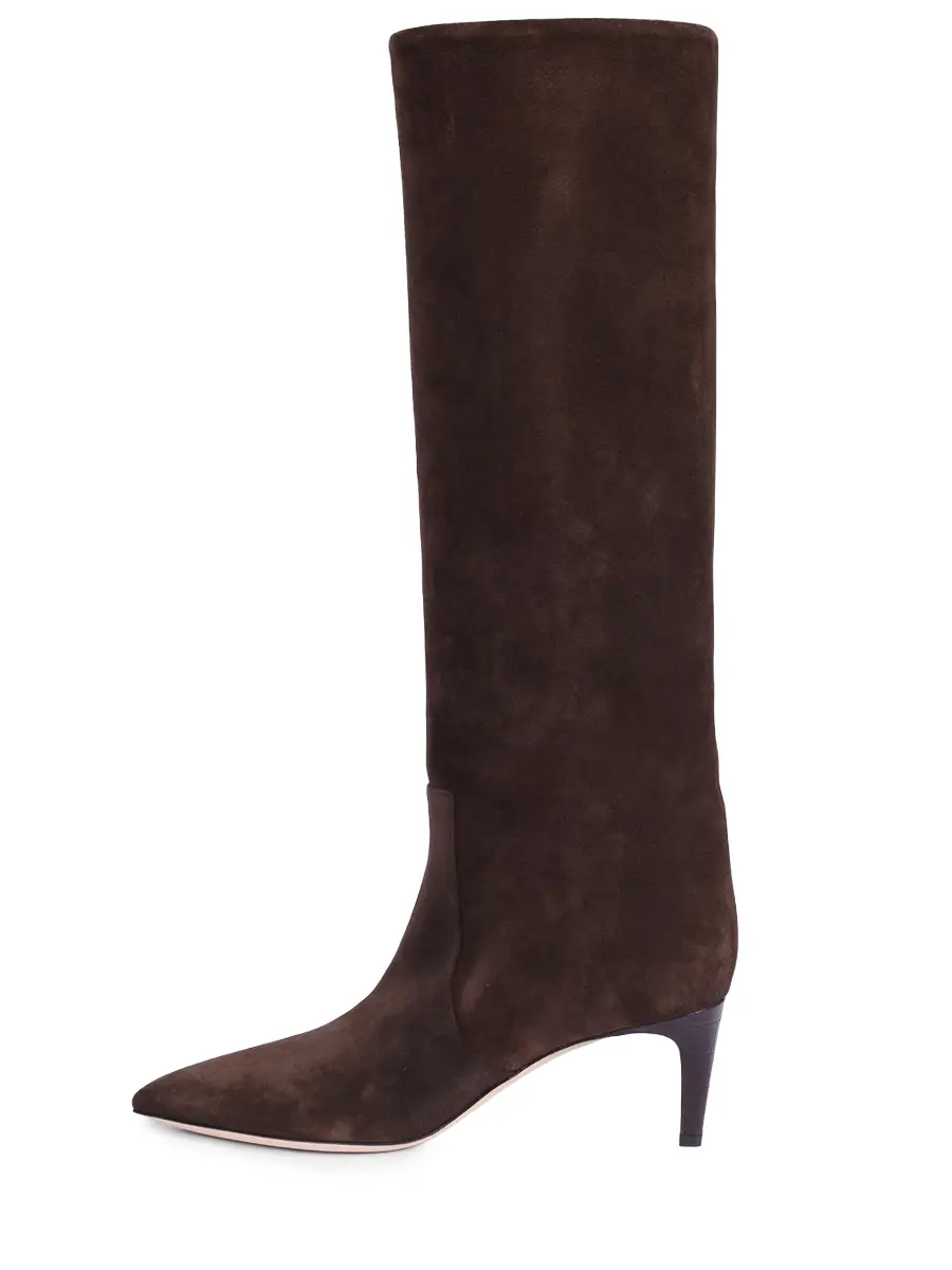 Сапоги замшевые