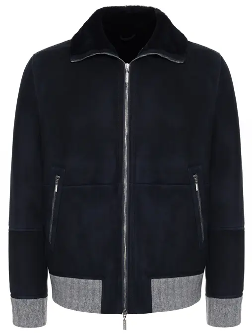 Бомбер замшевый на меху CASTANGIA