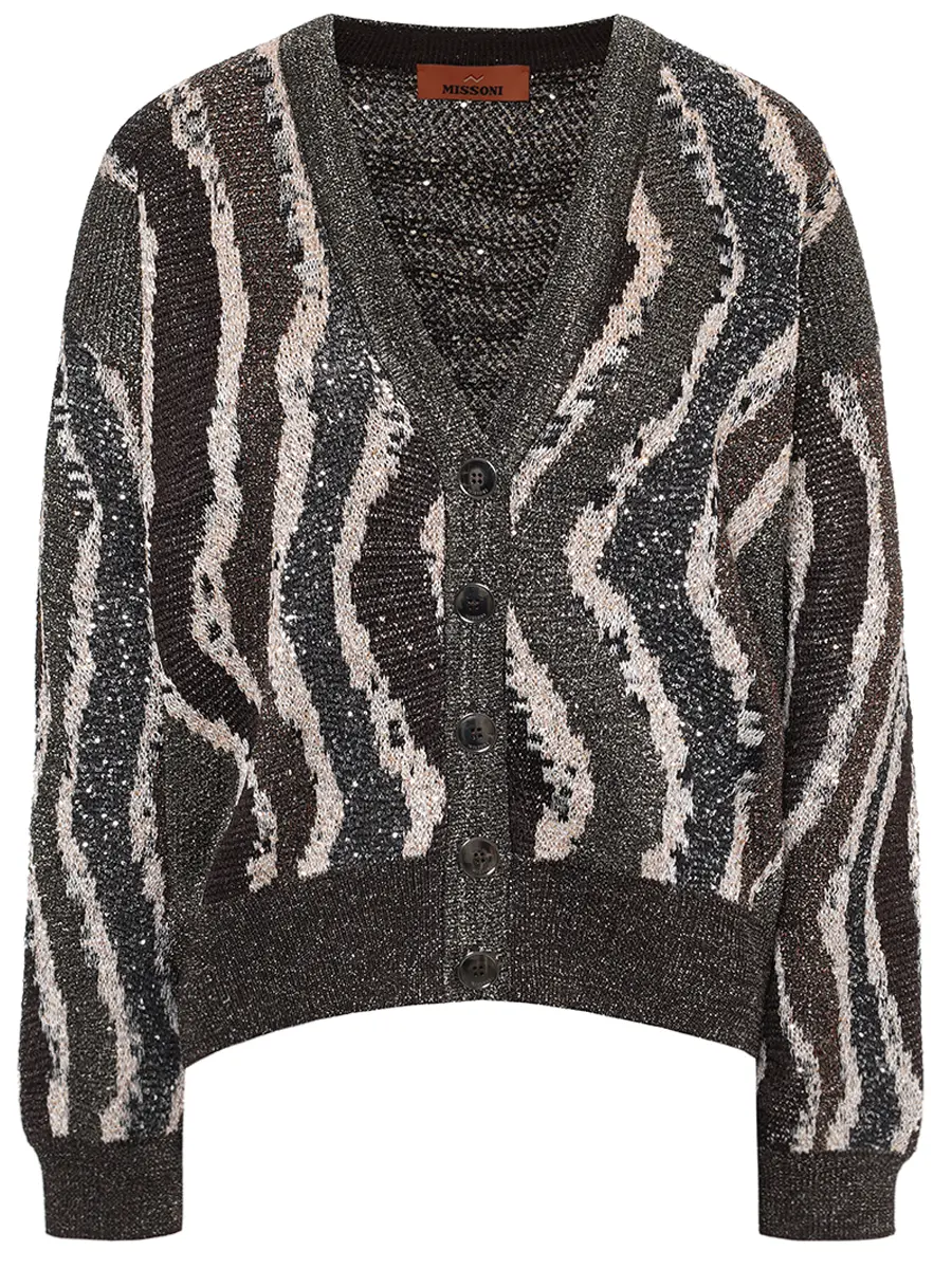 Кардиган с пайетками
