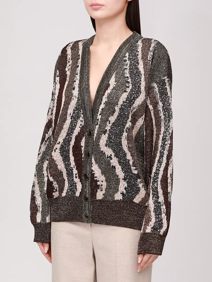 Кардиган с пайетками
