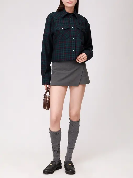 Рубашка шерстяная MIU MIU