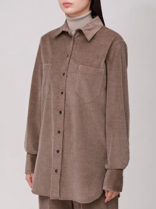 Рубашка вельветовая KITON