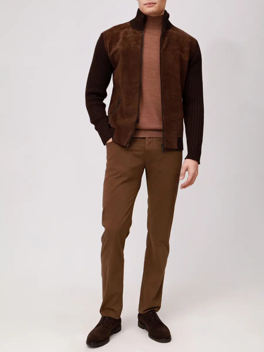 Кардиган комбинированный