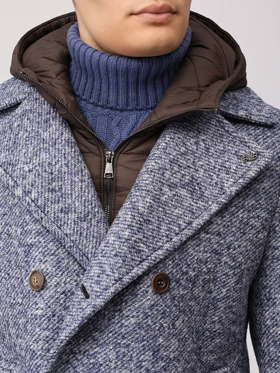 Пальто двубортное