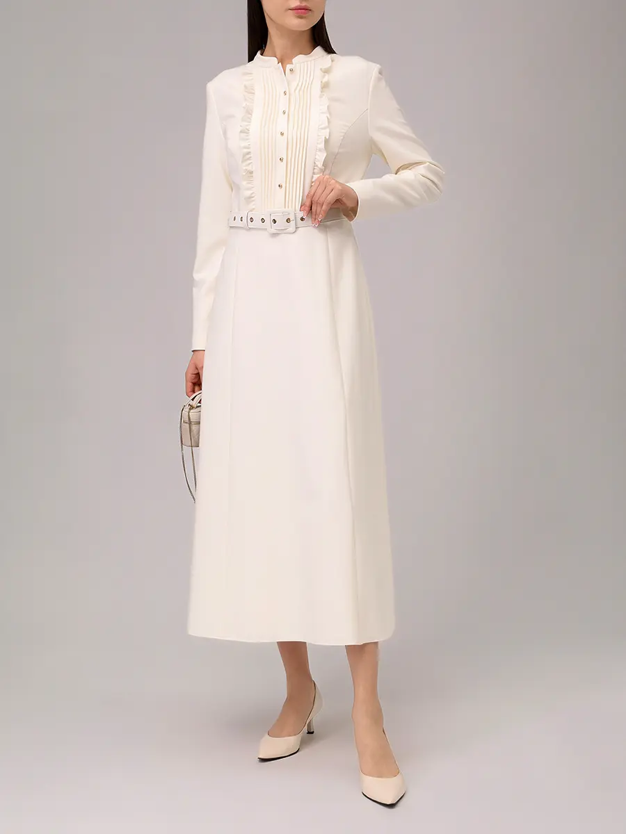 Платье однотонное