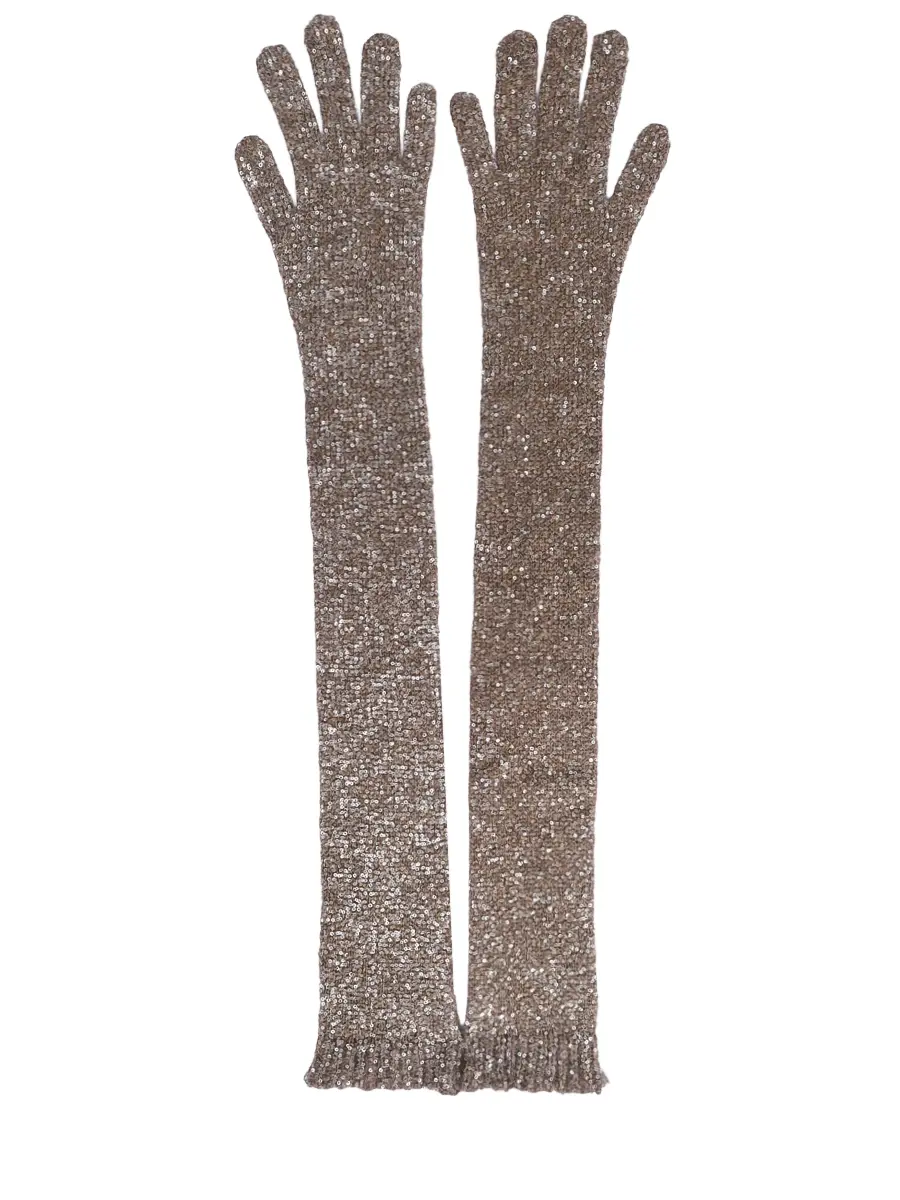 Перчатки с пайетками