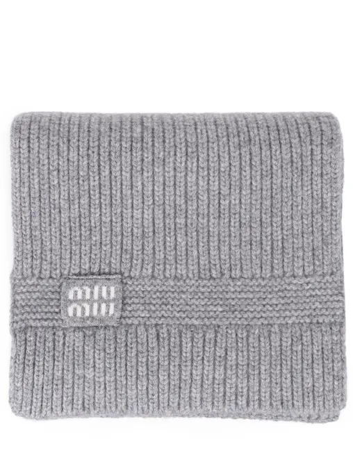 Шарф из шерсти и кашемира MIU MIU