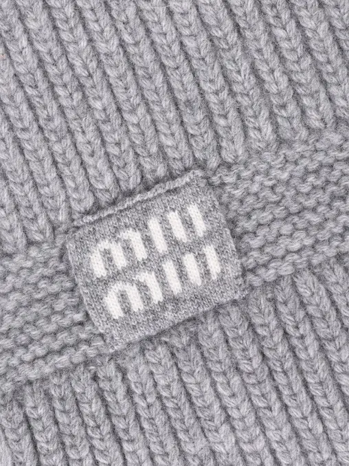 Шарф из шерсти и кашемира MIU MIU
