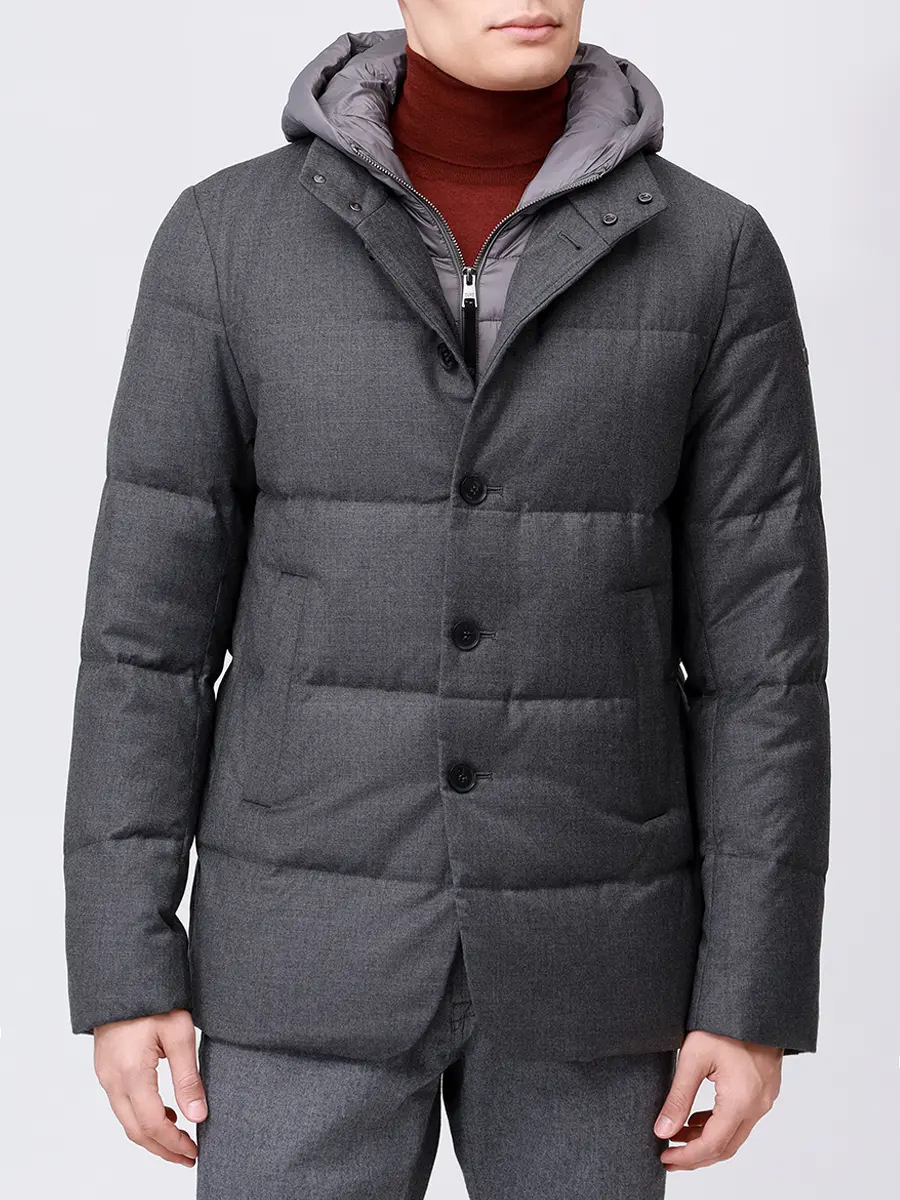 Пуховик стеганый