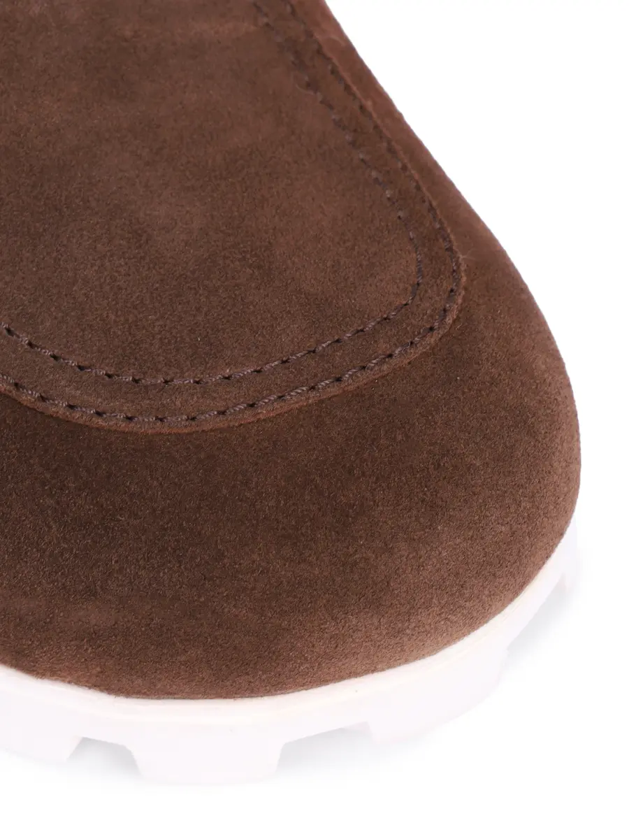 Мюли замшевые на меху