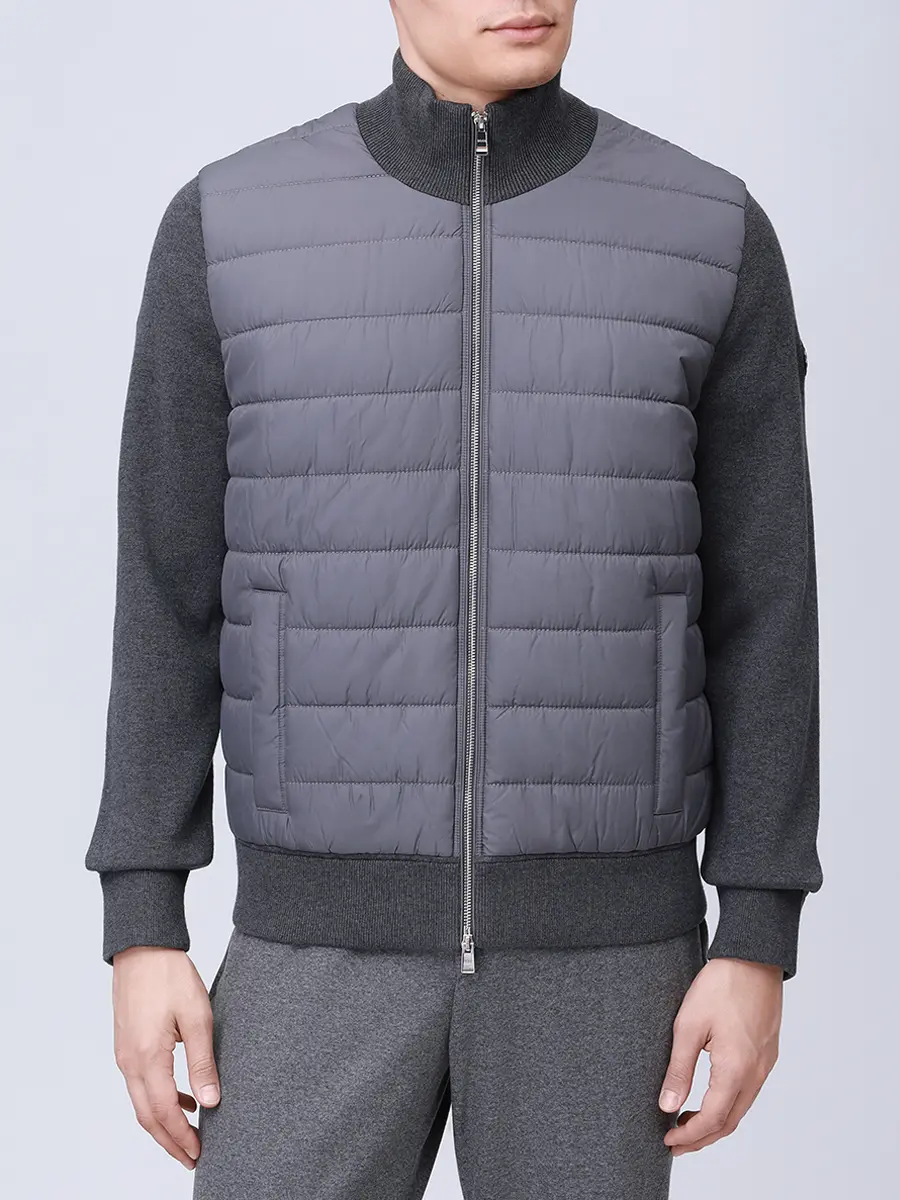 Кардиган комбинированный