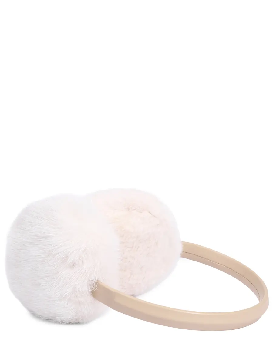 Наушники с мехом норки и кролика