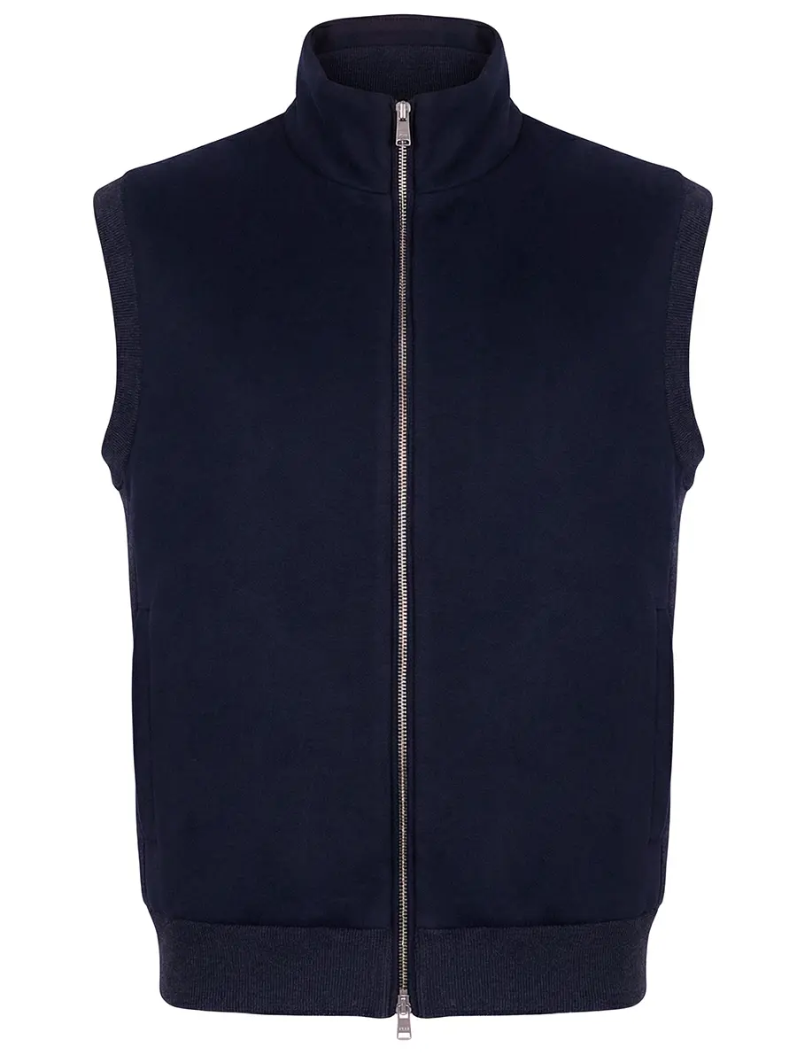 Жилет однотонный