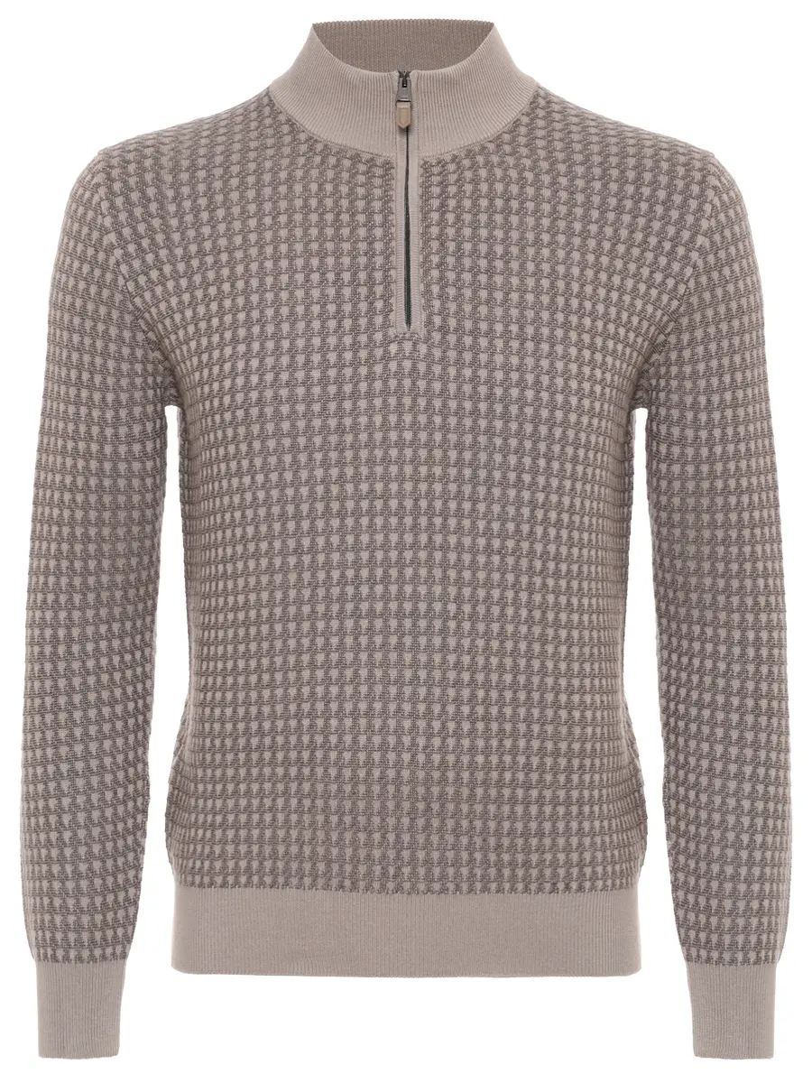 Джемпер из шерсти и хлопка