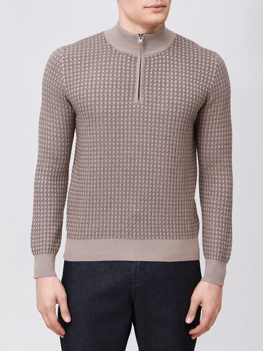 Джемпер из шерсти и хлопка