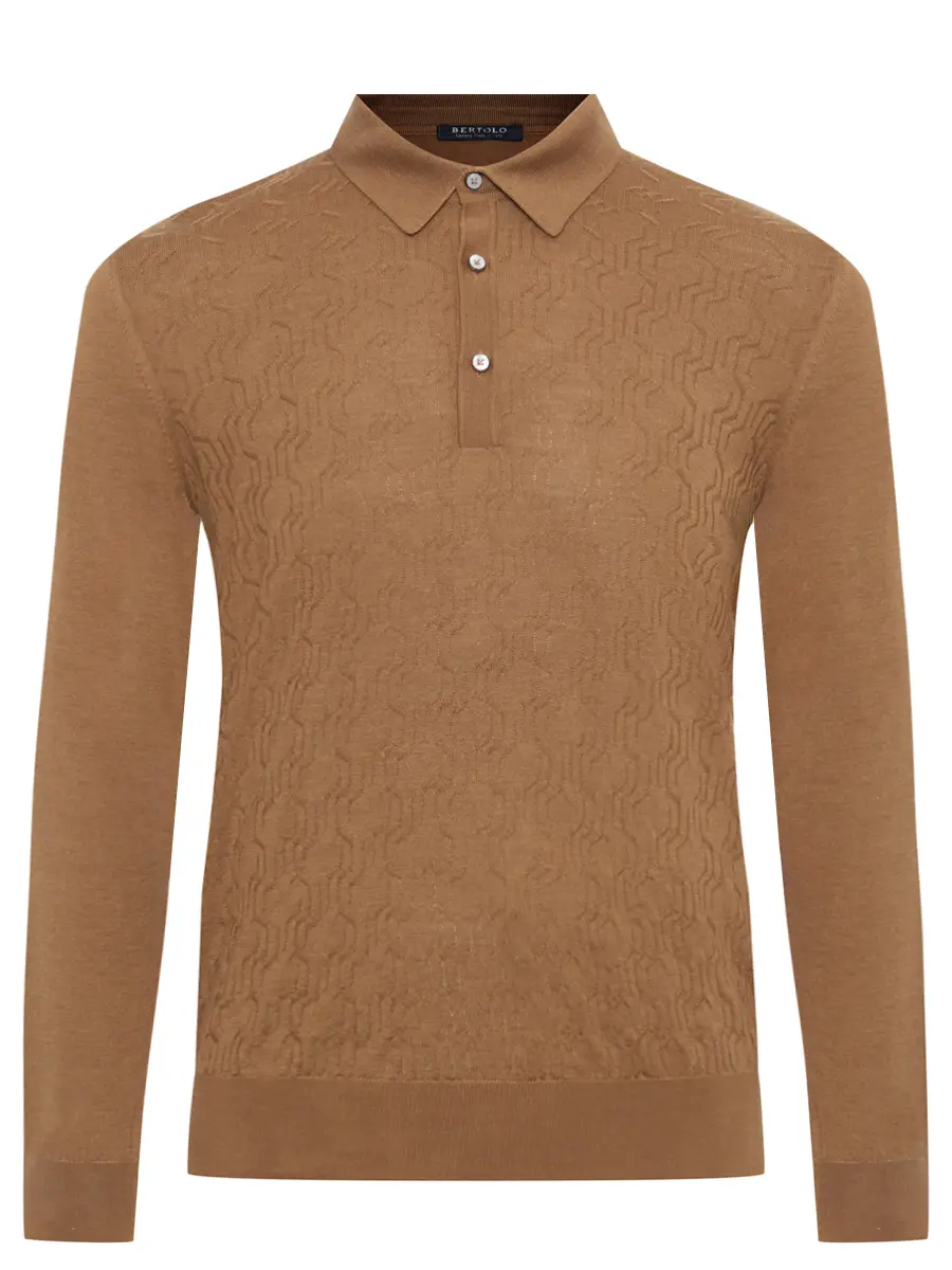 Поло из шерсти и шелка