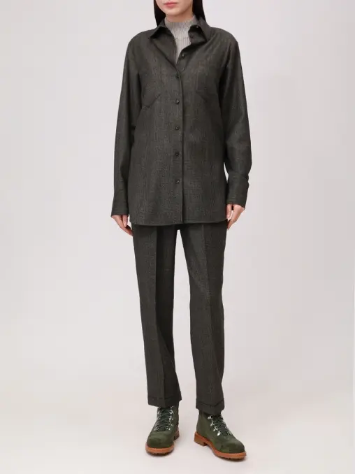 Рубашка шерстяная KITON