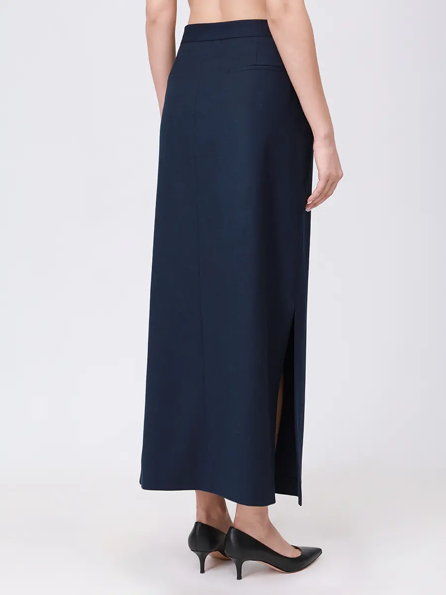 Юбка из шерсти и вискозы