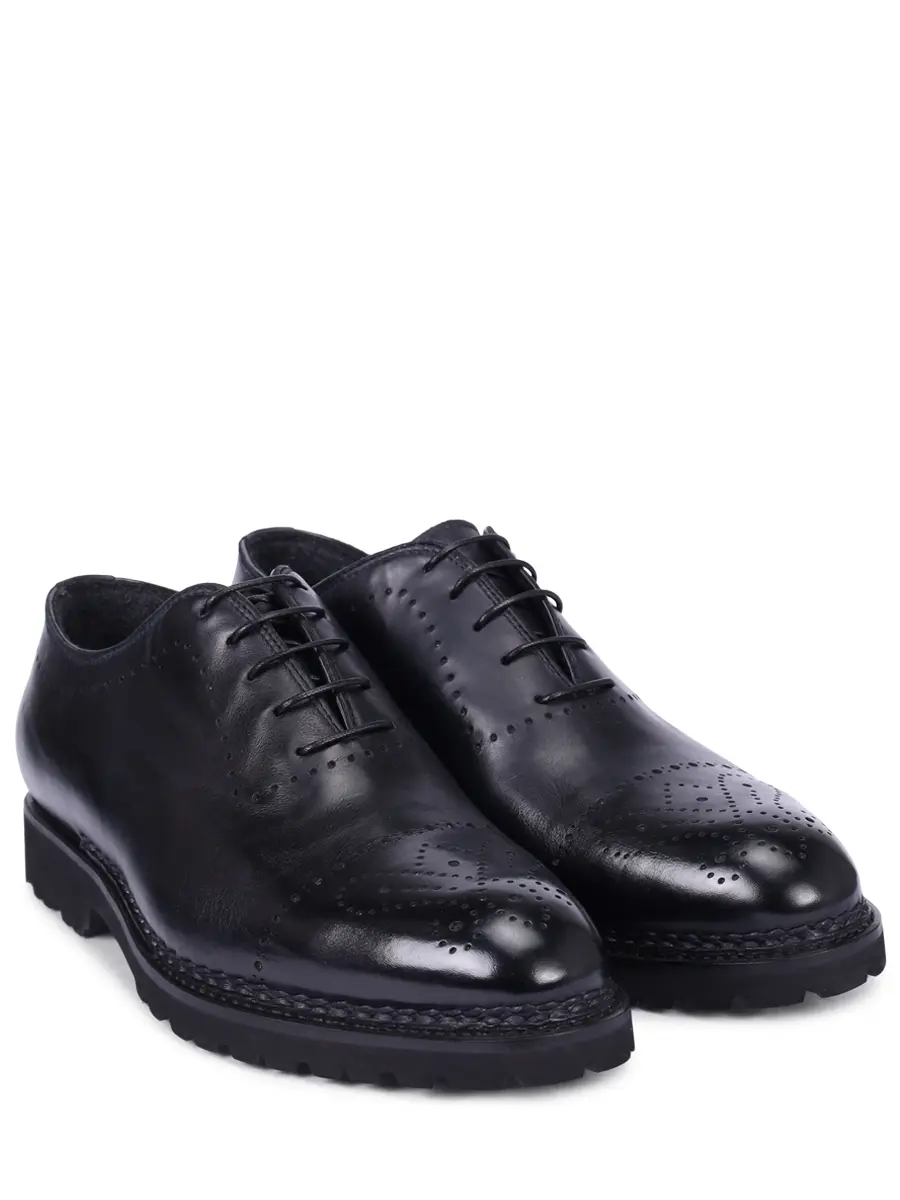 Оксфорды кожаные на байке