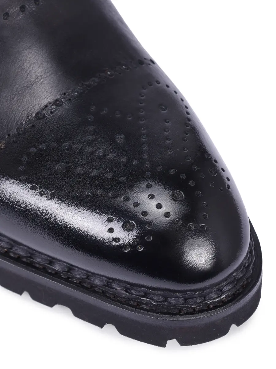 Оксфорды кожаные на байке