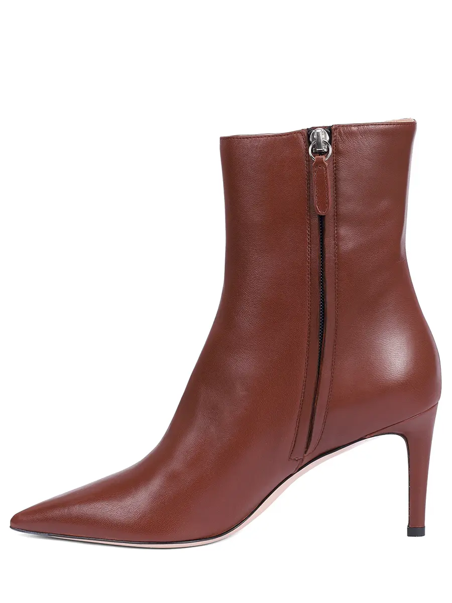 Ботильоны кожаные