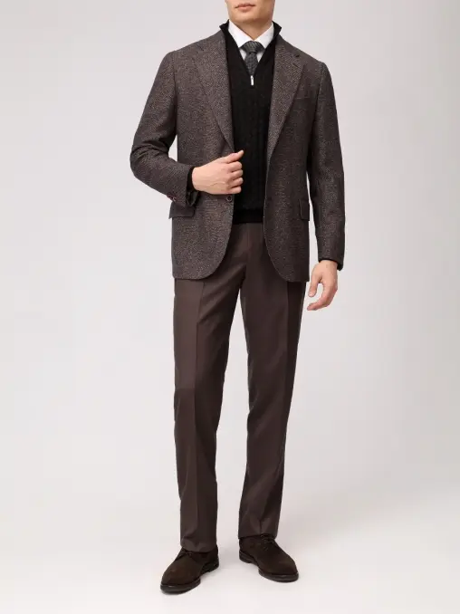 Джемпер из шерсти и шелка BERTOLO LUXURY MENSWEAR