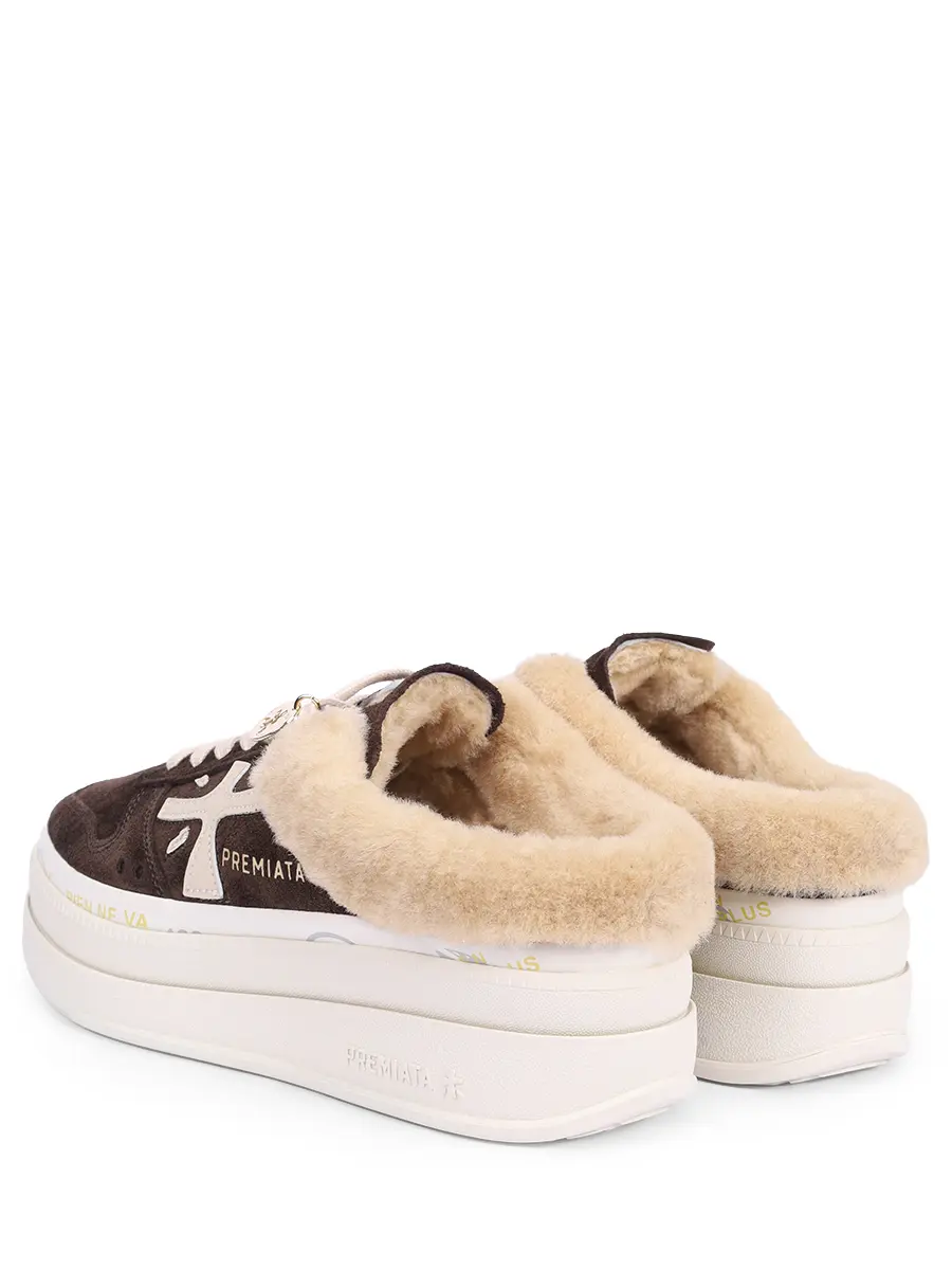 Мюли замшевые на меху Micol