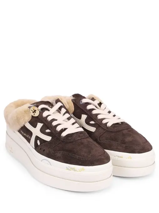 Мюли замшевые на меху Micol PREMIATA