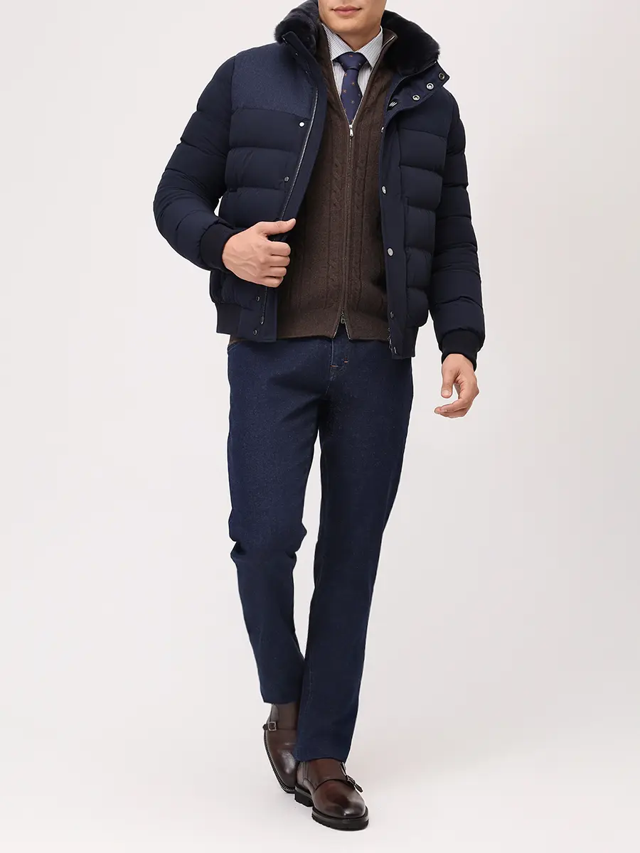 Пуховик стеганый