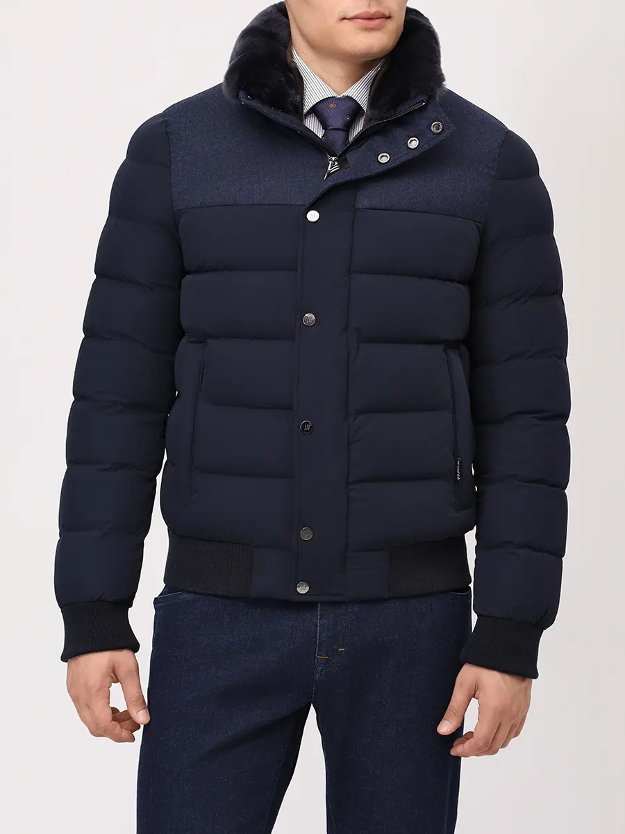 Пуховик стеганый