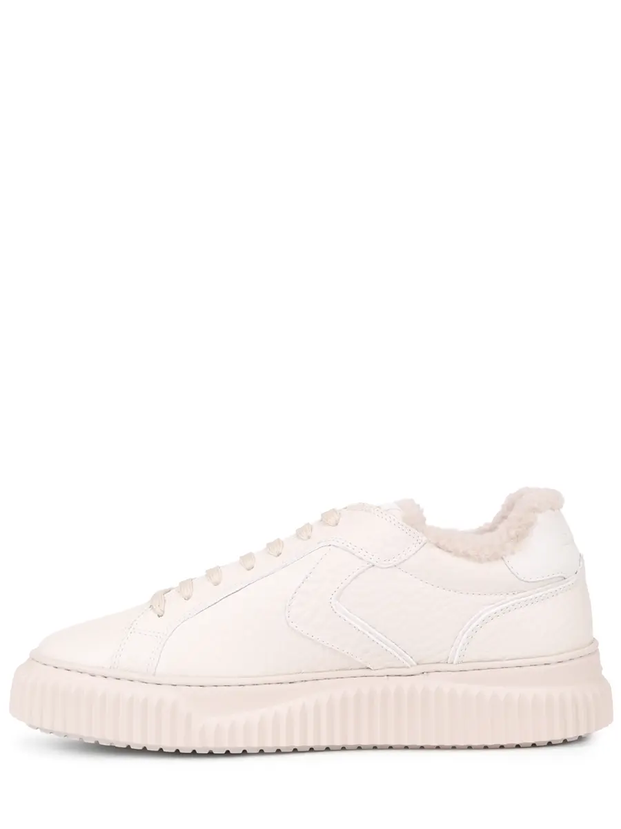 Кеды кожаные на меху