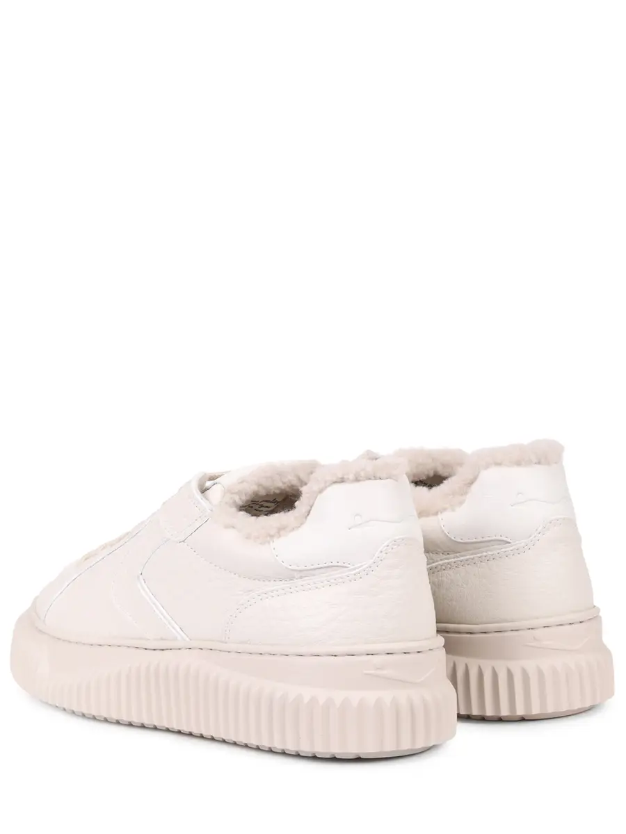 Кеды кожаные на меху