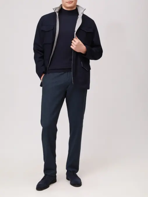 Брюки Regular Fit шерстяные CANALI