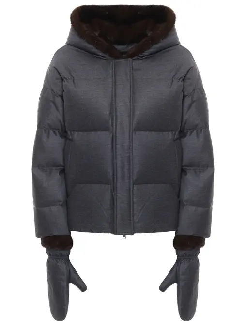 Пуховик стеганый YVES SALOMON