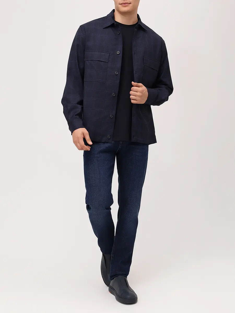 Рубашка Regular Fit шерстяная