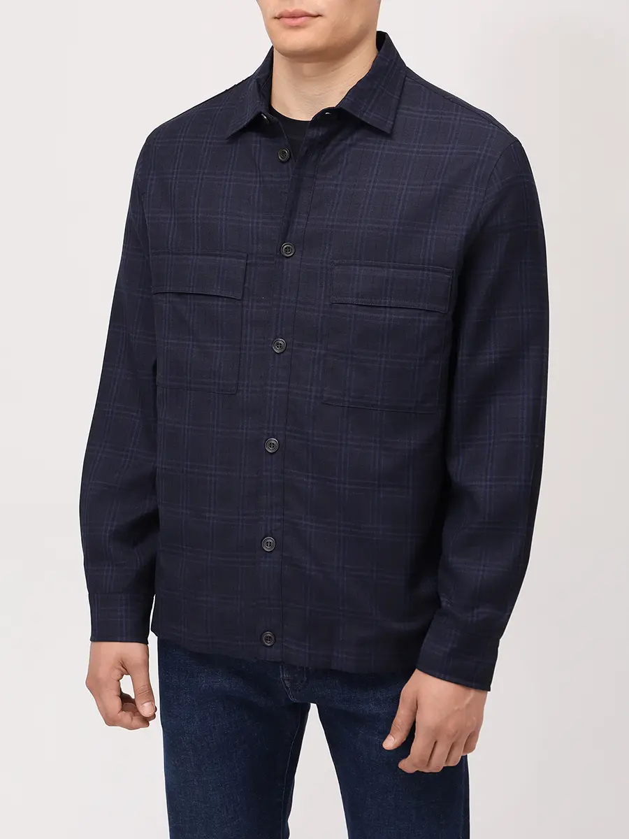 Рубашка Regular Fit шерстяная