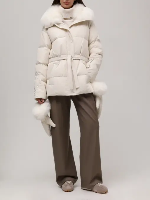 Пуховик стеганый YVES SALOMON