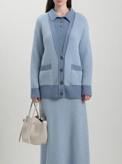 Кардиган из шерсти альпака FREE AGE