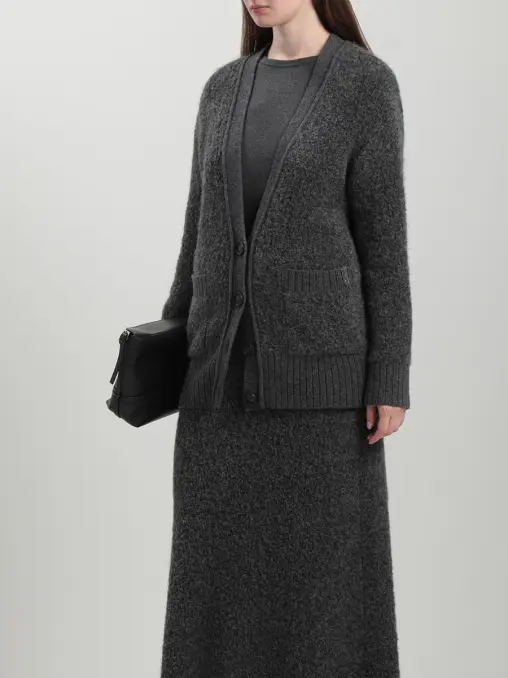 Кардиган из шерсти альпака FREE AGE