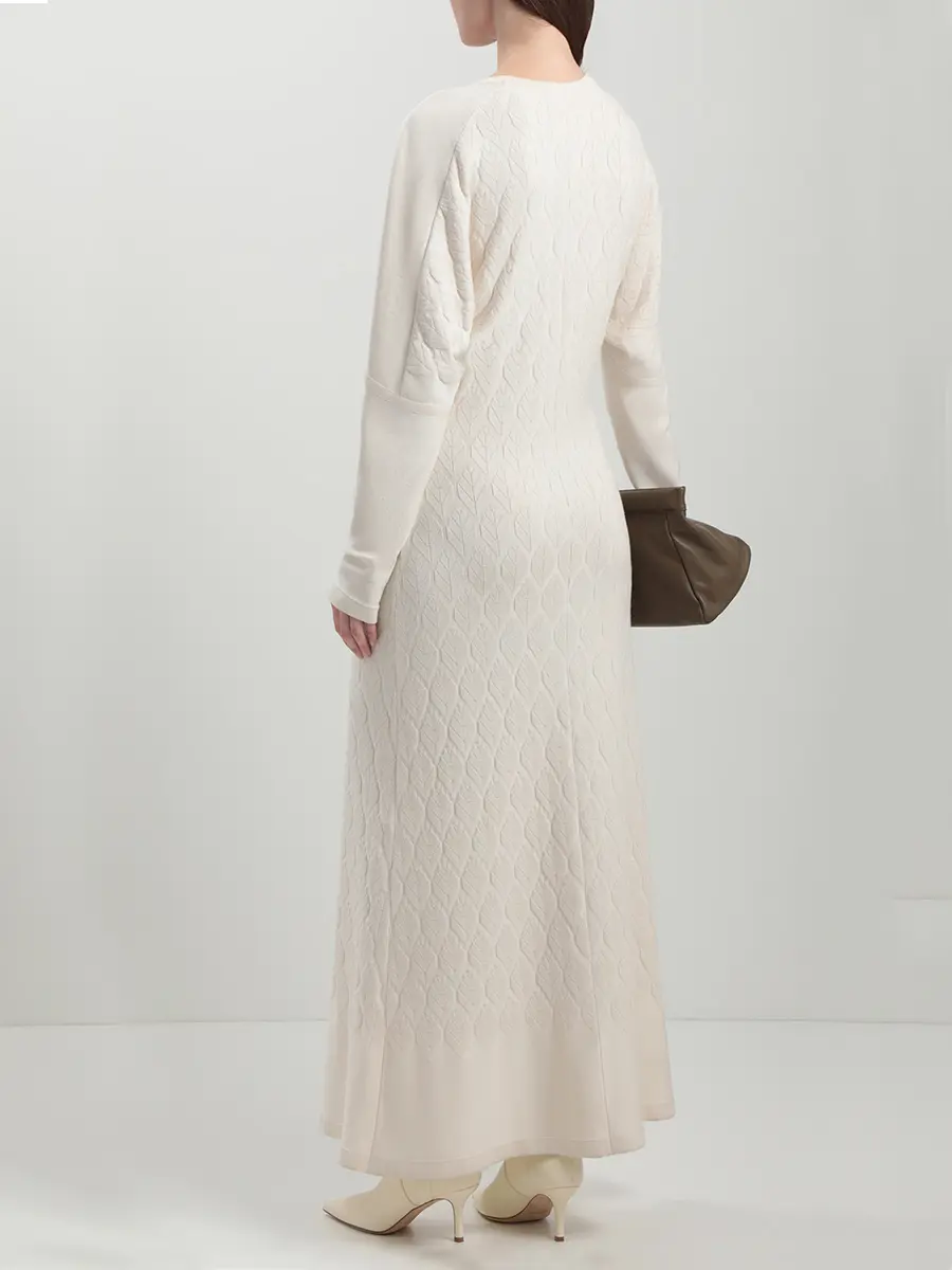 Платье из шелка и кашемира