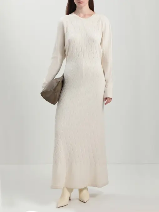 Платье из шелка и кашемира FREE AGE