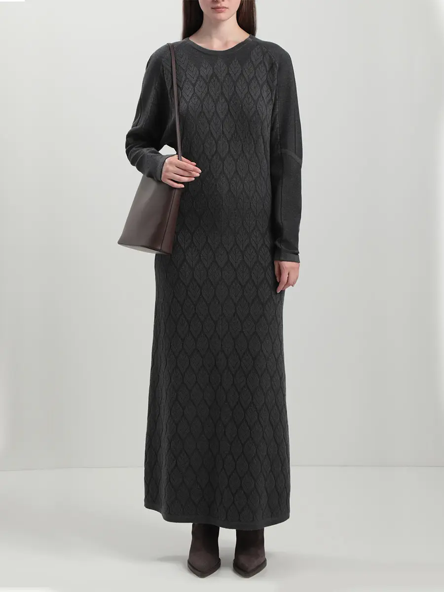 Платье из шелка и кашемира