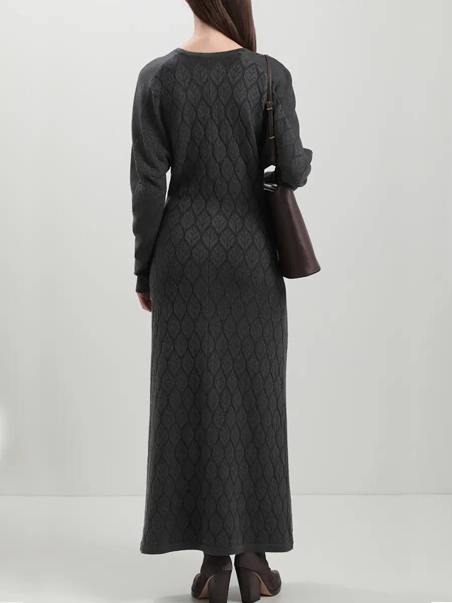 Платье из шелка и кашемира